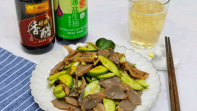 电饭煲版凉拌鸭胗，爽脆开胃