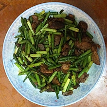 蒜苔炒肉