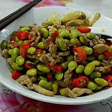 猪肉炒青豆