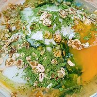 #15分钟周末菜#手就能做的无油斑斓绿豆司康的做法图解2