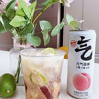 #夏日多巴胺饮品#水蜜桃气泡水的做法图解3