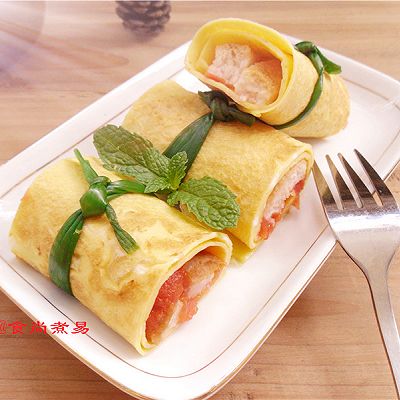 【西红柿吐司蛋卷】