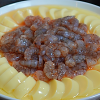 鸡蛋豆腐蒸虾仁的做法图解6