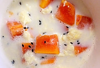 温暖早餐|(￣3￣)|木瓜牛奶炖蛋的做法