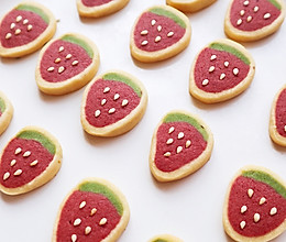 草莓多多曲奇饼干的做法