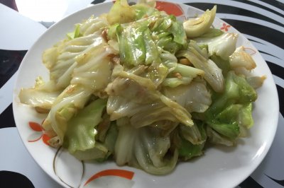 呛炒圆白菜