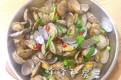 快手菜：圆盘锡纸烧花蚬