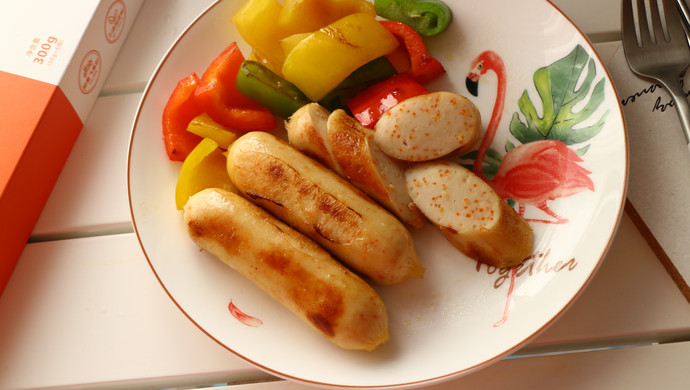 小学生早餐，Q弹美味飞鱼籽烤肠