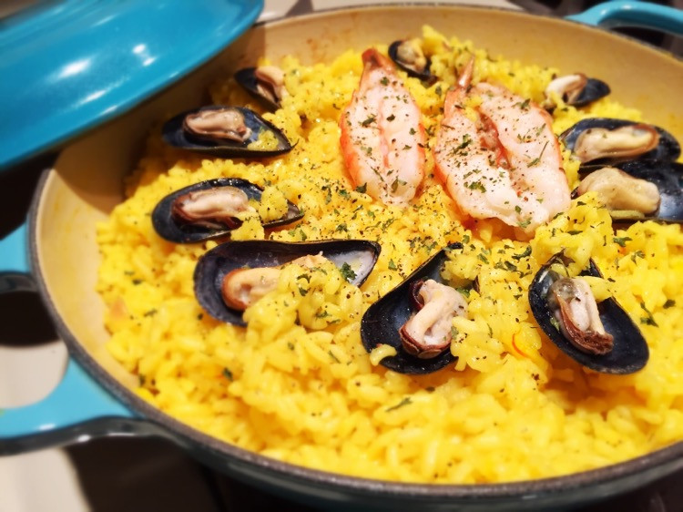 意大利海鲜烩饭（铸铁锅版、也可以用不粘锅）的做法