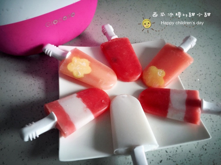 西瓜三吃---果语原汁机、冰棒机的做法