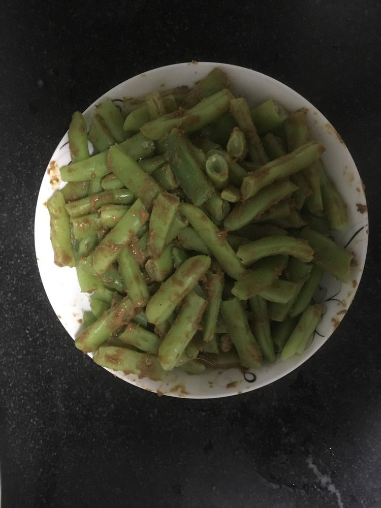 简易芝麻酱拌豆角的做法
