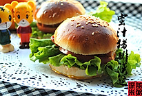 蜜汁猪排汉堡——附汉堡胚制作详细过程#九阳烘焙剧场#的做法