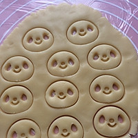熊猫饼干（模具版）#东菱魔法云面包机#的做法图解10