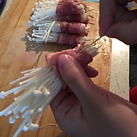 培根金针菇卷的做法图解3