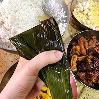 #舌尖上的端午#橙氏黑米海味大肉粽&乌米甜豆粽的做法图解18