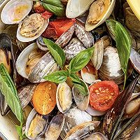 地中海风味香蒜综合蛤蜊锅的做法图解5