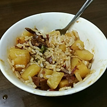 土豆牛肉拌饭