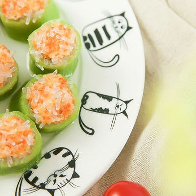 丝瓜蒸鲜虾粉丝 （18月龄+）
