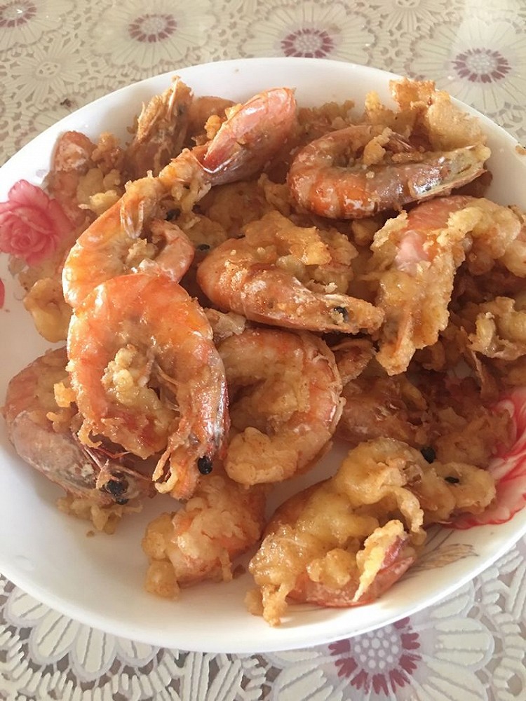 炸虾的做法