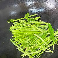 #素食主义#拿肉都不换的椒丝腐乳炒通菜的做法图解4