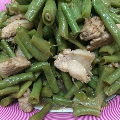 菜豆炒肉