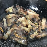 花菜烧腊肉的做法图解6