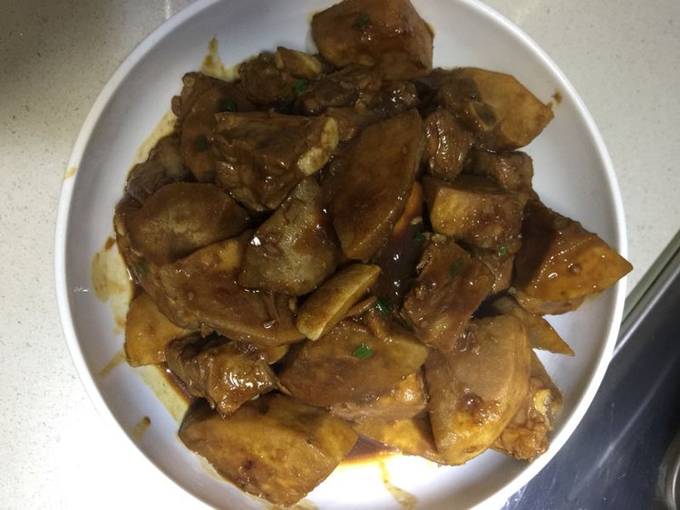 香芋烧子排的做法