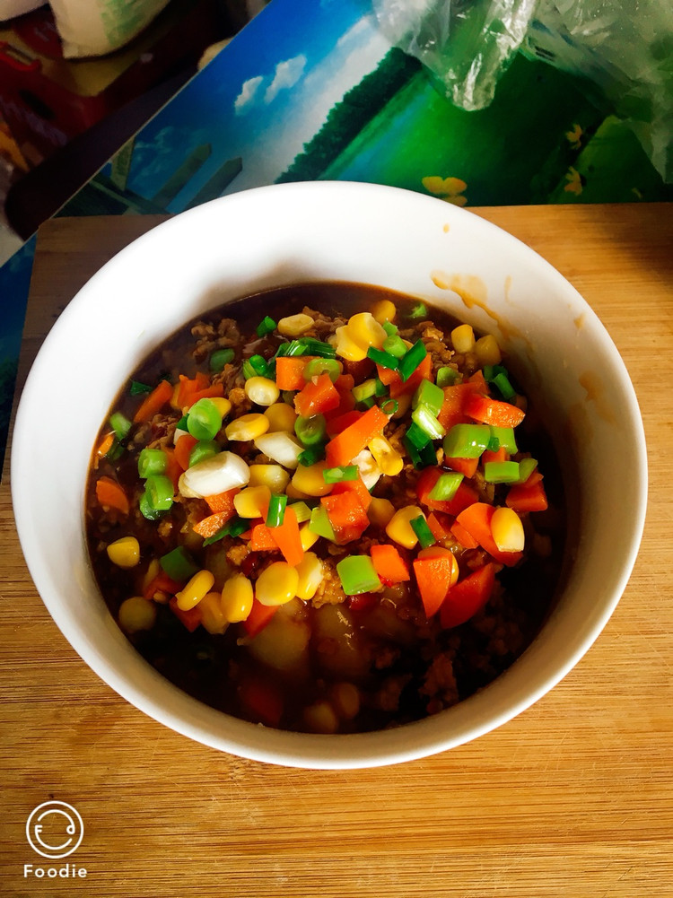 蔬菜肉沫土豆泥的做法