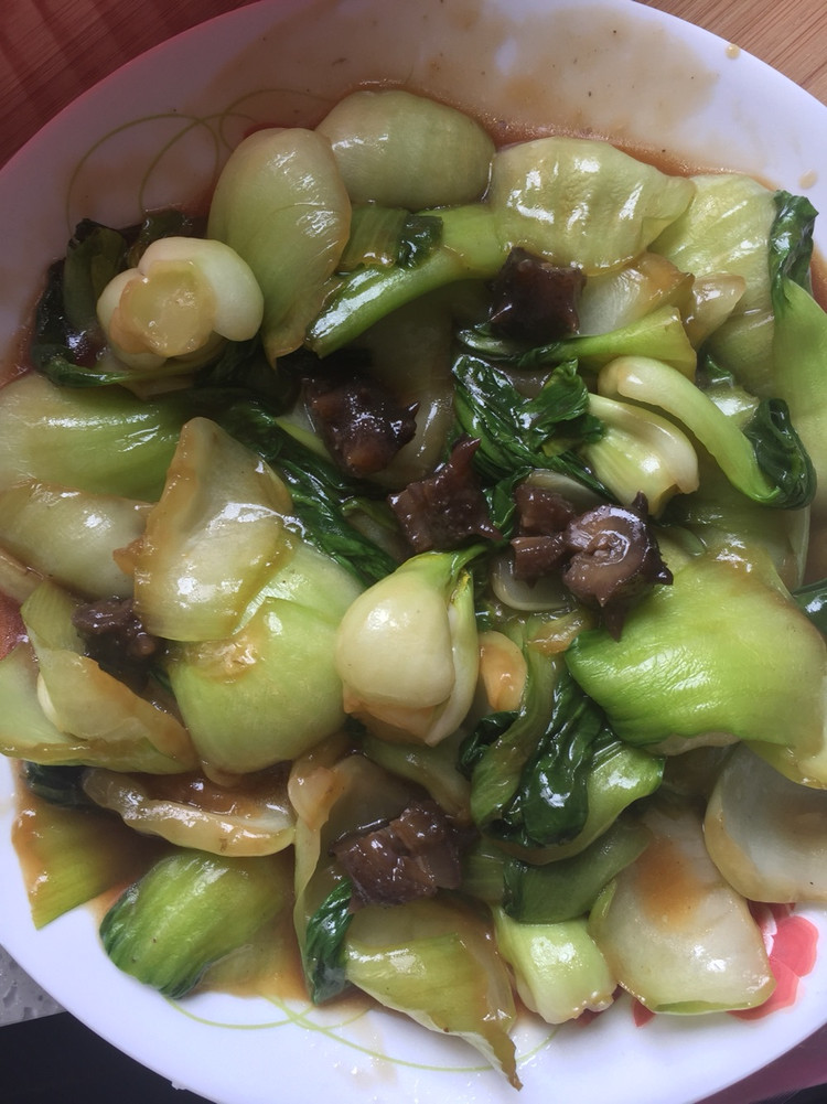 海参油菜的做法