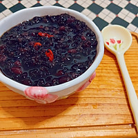 美容养生-红豆黑米黑芝麻粥的做法图解5