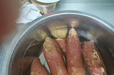 椰香芝士焗红薯
