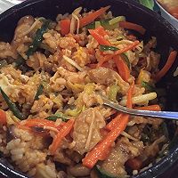 蔬菜什锦五花肉石锅拌饭的做法图解11