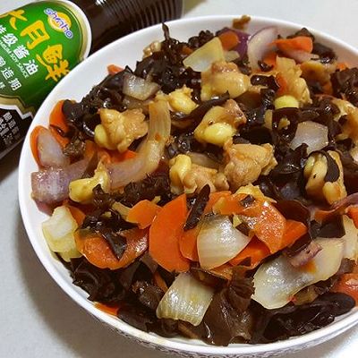 杂蔬炒鸡脆骨