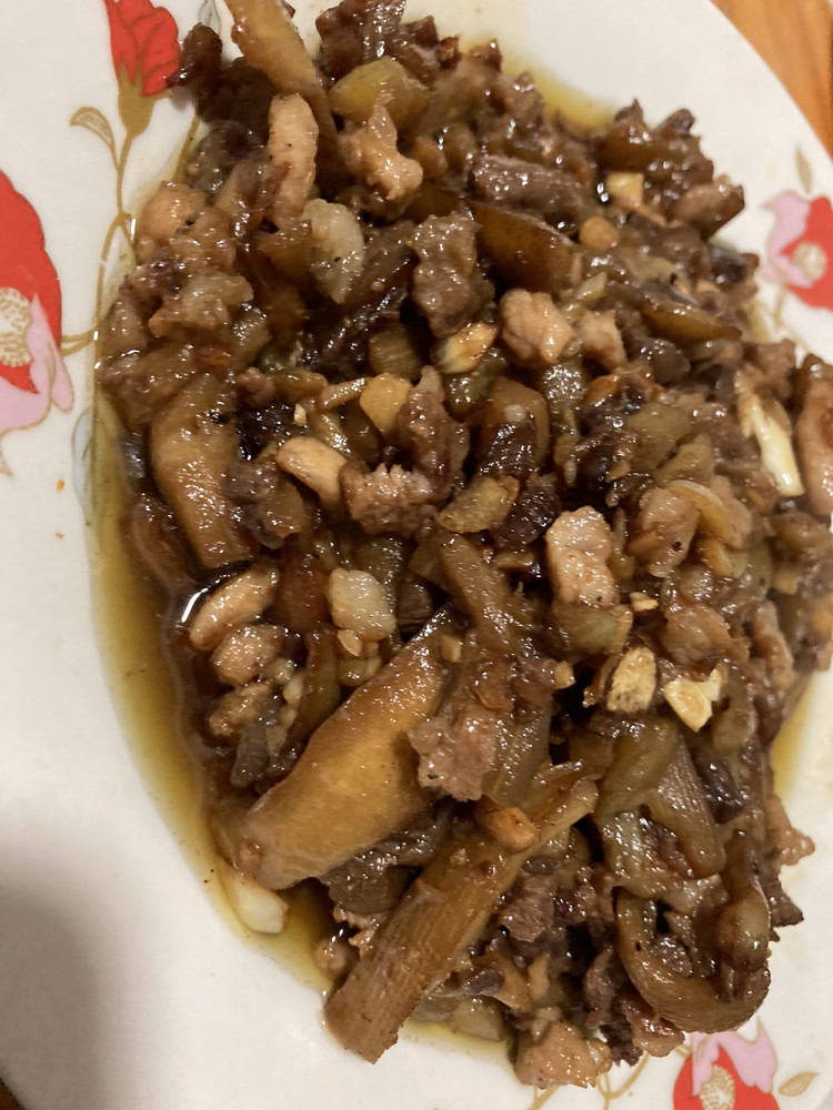 肉粒茄子的做法