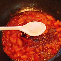 超级好吃的番茄火腿鸡蛋盖浇面！酸爽开胃的做法图解10