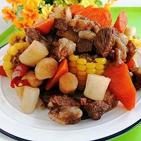 #入秋滋补正当时#不加一滴油的羊肉炖玉米山药胡萝卜的做法图解8