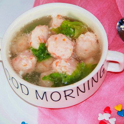 宝宝辅食~磷虾胡萝卜丸子汤