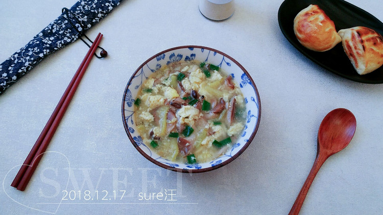 平菇西葫芦蛋汤的做法