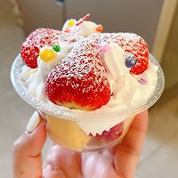 #福临门 幸福临门#新年草莓蛋糕杯的做法图解7