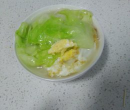 鸡蛋青菜油面的做法