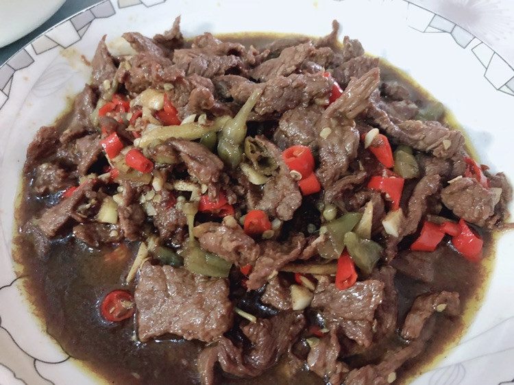 野山椒牛肉的做法