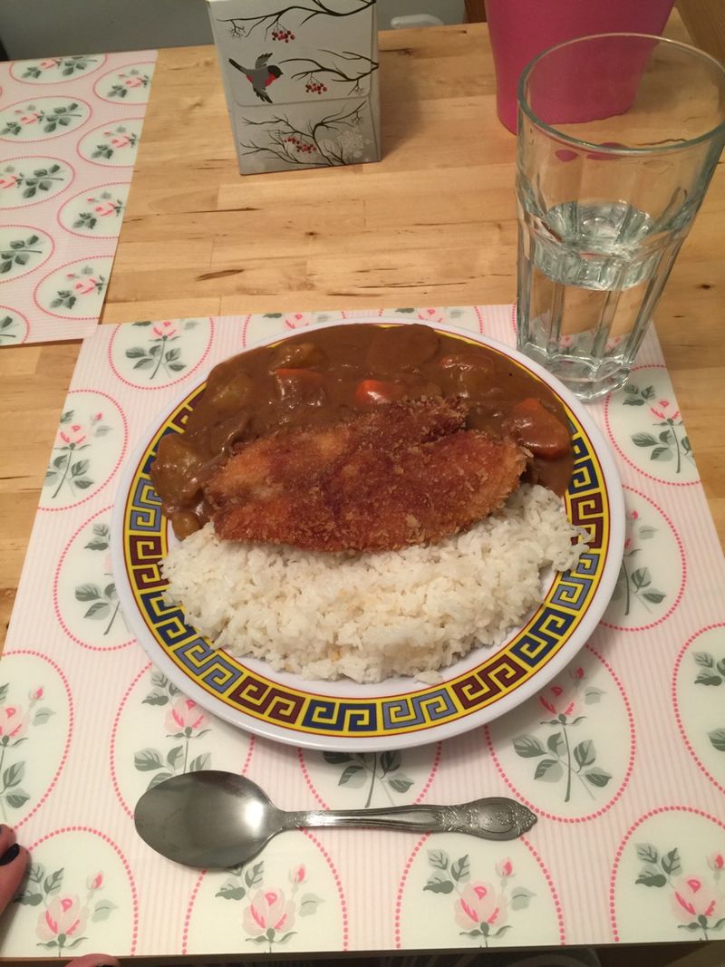 鱼排咖喱饭