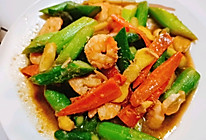 家常菜－健康美味的芦笋炒虾仁的做法