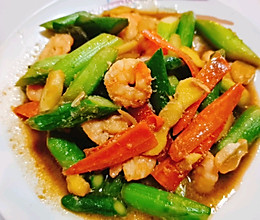 家常菜－健康美味的芦笋炒虾仁的做法