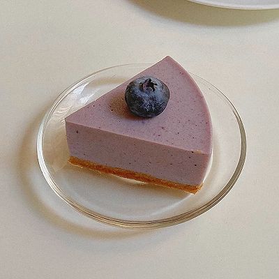 蓝莓酸奶慕斯蛋糕｜免烤箱｜免打发