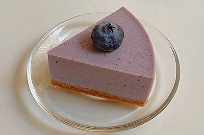 蓝莓酸奶慕斯蛋糕｜免烤箱｜免打发
