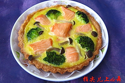 鲑鱼西兰花蛋奶糕