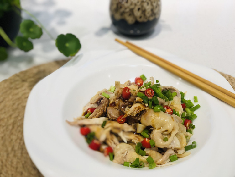 葱油椒麻鸡的做法