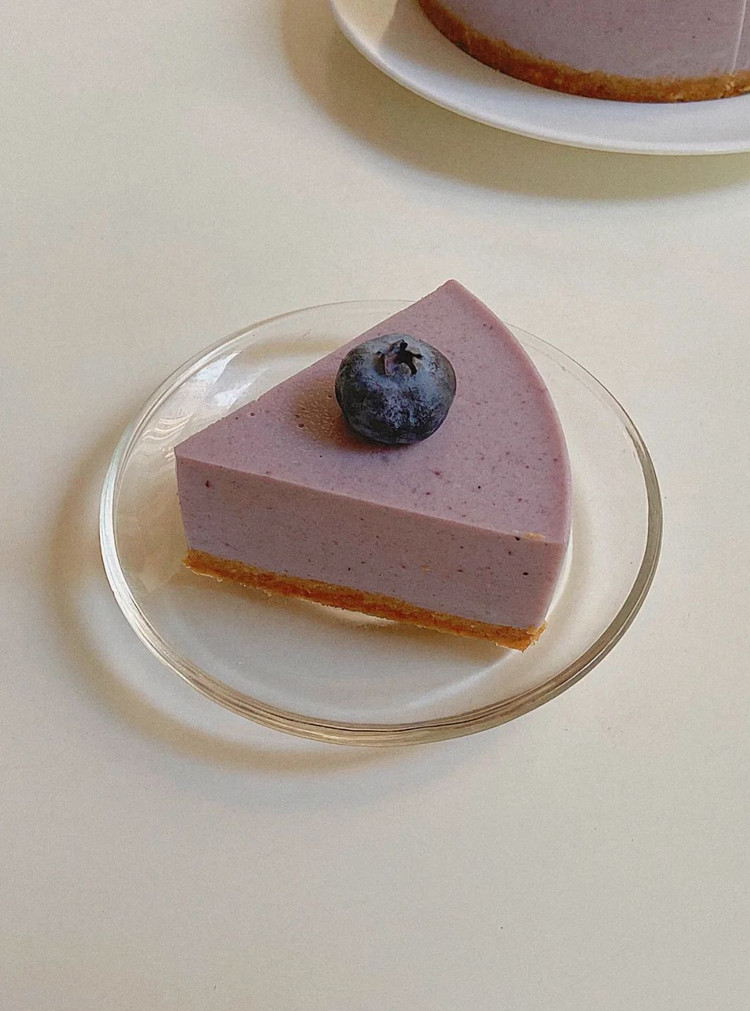 蓝莓酸奶慕斯蛋糕｜免烤箱｜免打发的做法