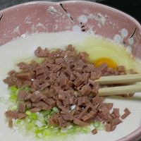 早餐～用铸铁煎锅做火腿鸡蛋饼的做法图解7